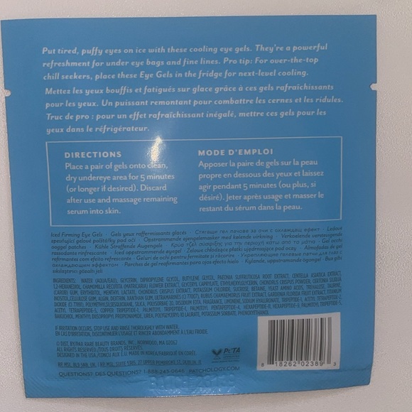 PATCHOLOGY Serve Chilled On Ice Firming Eye Gels NEW 🌸 - Picture 2 of 2